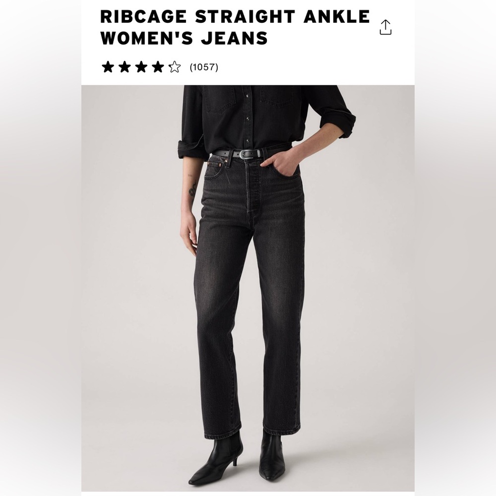 Women’s ribcage straight ankle Jeans
